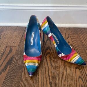 Vintage Manolo Blahnik Colorful Pumps - Women’s Size 38.5